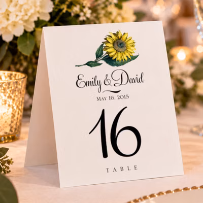 Tented Table Card